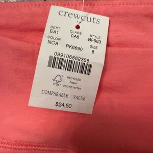 Crewcuts Coral Tee - Size 8